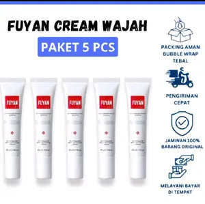 Fuyan Promo 5 pcs Fuyan Whitening Cream Paket Hemat Untuk Kulit Lebih Cerah dan Sehat