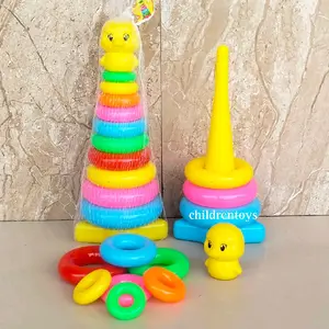 Mainan bayi donat ring 11 ring, mainan donat Balita Belajar  Toys Anak-Anak