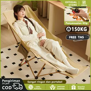 Outdoor leisure folding chair can be retracted and carried easily. Camping picnic chair is adjustable in three gears. It is waterproof and moisture-proof. It is comfortable and can bear 150KG of load. It can also be used as a nap lounge chair.