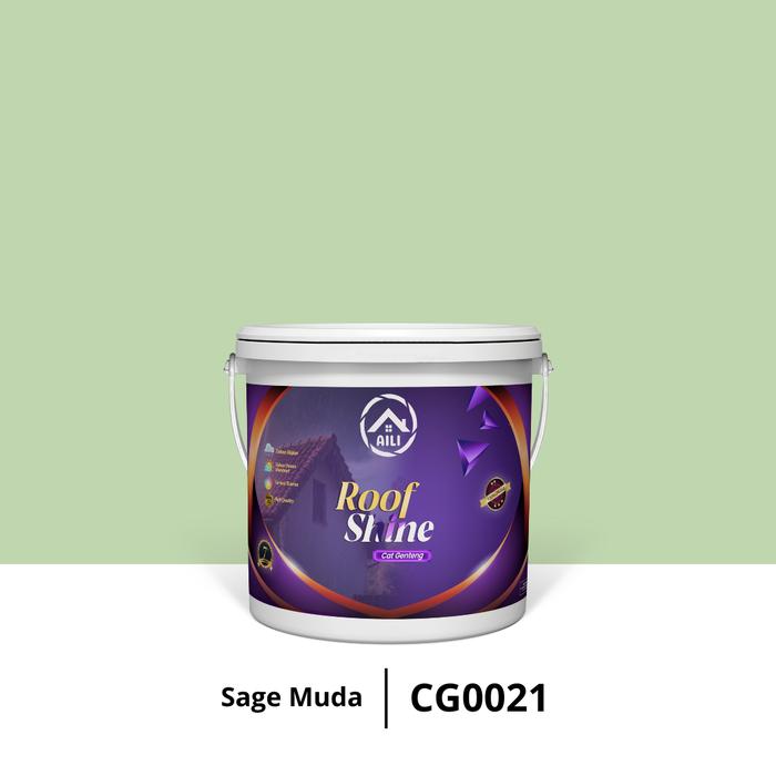 Gambar AILI Paint Cat Genteng 2.5 - Profesional untuk Perlindungan Maksimal - Sage Muda dari Aili Store Building Kab. Bandung 5 Tokopedia