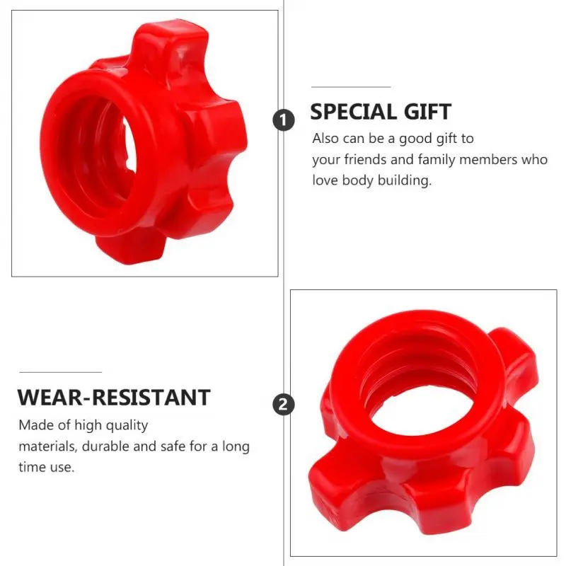 2pcs Pengunci Barbel Pengunci Barbell Collar Barbells Dumbbell Lock 4
