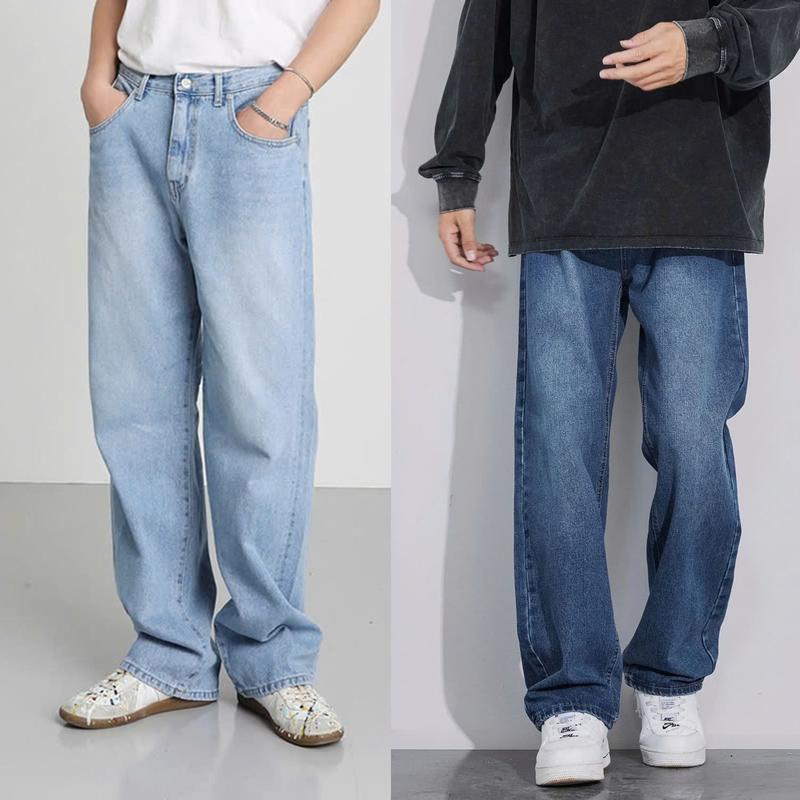 Quần Baggy Jean Nam Ống Rộng - Chất Jean Phong Cách Thời Trang Trẻ Mới 206 Menswear Pants Denim