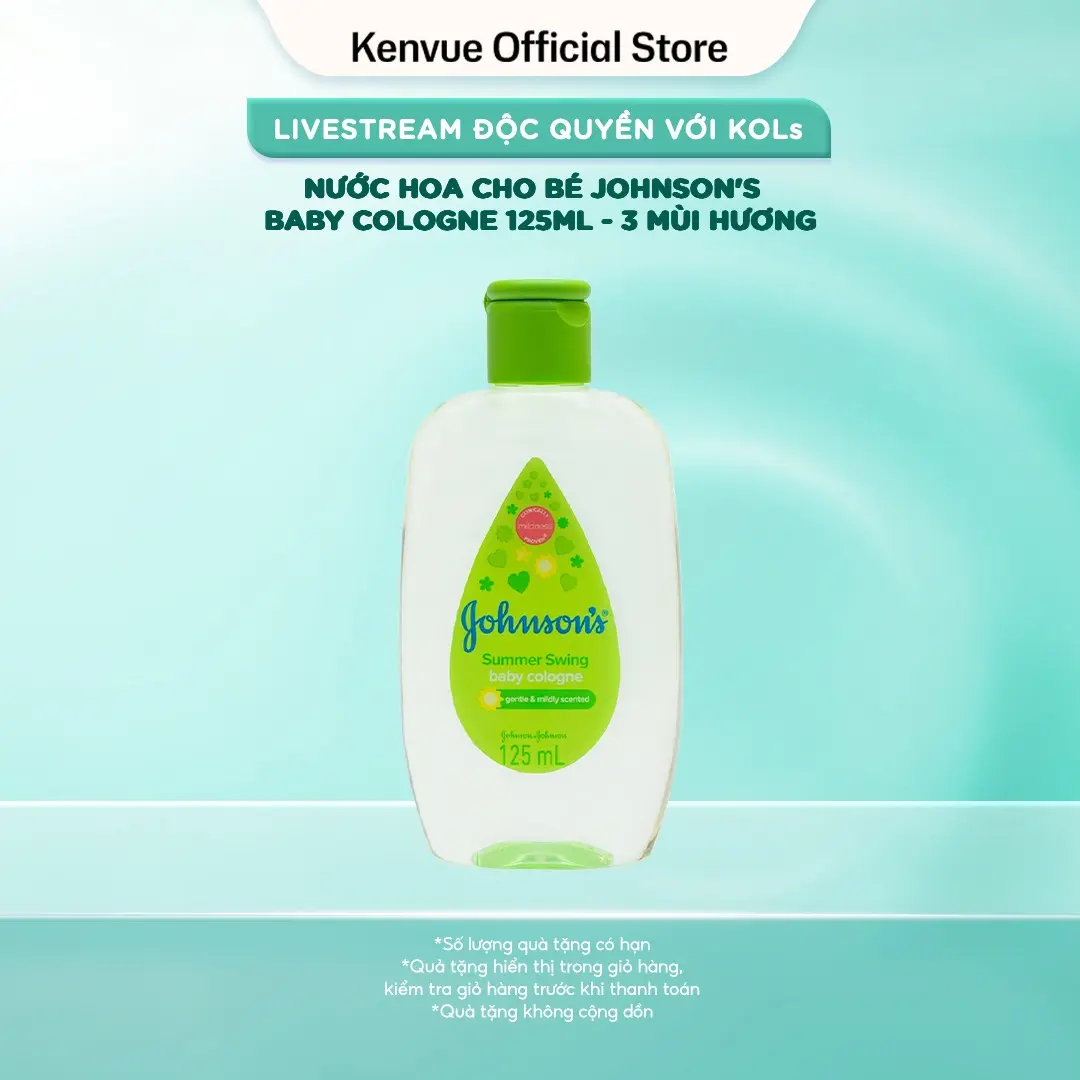 Nước hoa cho bé Johnson's Baby Cologne 125ml | 3 mùi hương