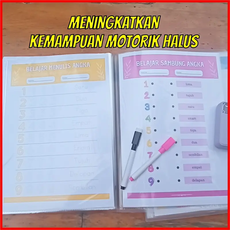 Buku Belajar Anak Menulis Huruf dan Angka umur 3 tahun, Buku Belajar Anak Menulis Alfabet, Worksheet Anak 2 Tahun Pertamaku, Buku Edukasi Anak 4 tahun TK PAUD Bisa Dihapus Wipe And Clean Activity 3