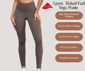 Lycra Naked Feel Yoga Pant–High Waist, Butt-Lift, Tight-Fit Legging for Running, Yoga & Workout[YA44]