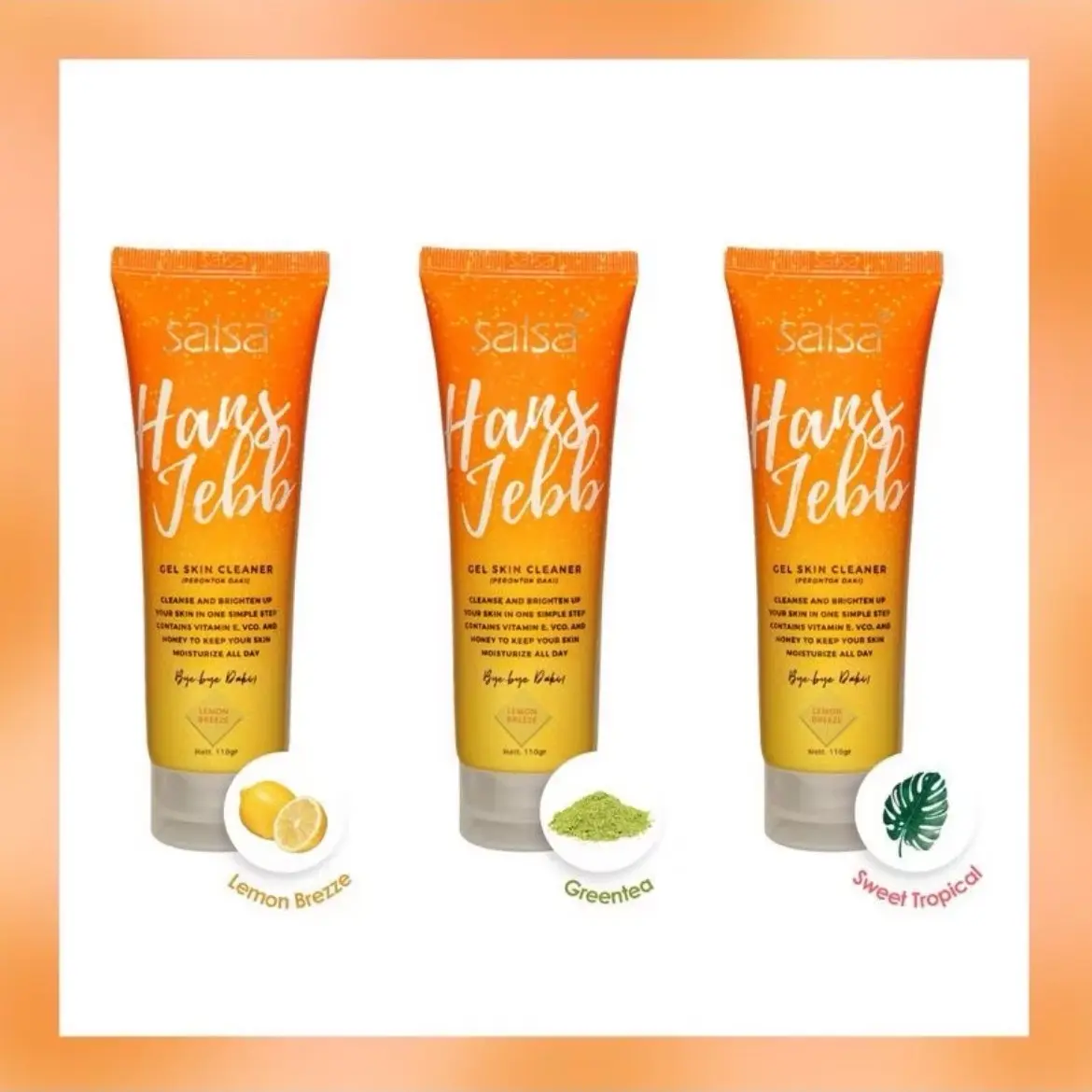 ￼SALSA Hans Han's Jebb Gel Skin Cleaner 110gr - Peeling Perontok Daki