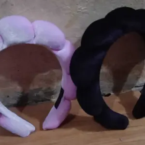 TSA (COD) Bando Shell Busa Tebal Jumbo Fluffy Empuk Polos Bandana Cloud Style Gaya Korea Fashion Head Band Aksesoris Ram