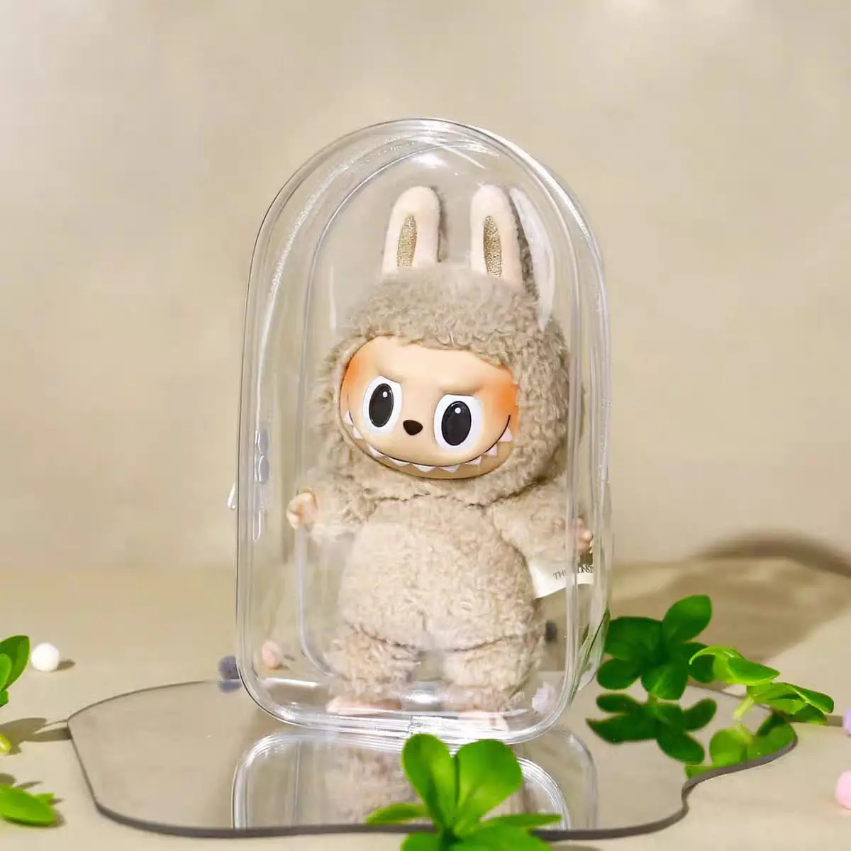 Pouch Boneka Labubu Terbaru Bahan Pvc Tebal Tas Penyimpanan Boneka Labubu Transparan Anti Air
