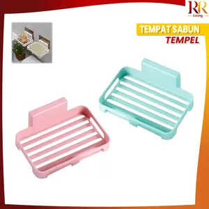[COD] RR C227 Tempat Sabun Batang Tempel Dinding Tanpa Paku / Rak Sabun Kamar Mandi / Kotak Sabun