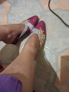 Product Review of Sandal Hak DMN-04 Wanita Simpel dan Elegan Ukuran 37-42 - Heels High Karet Pesta Shoes Sendal Kaca from M**a A**a 1