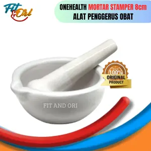 OneHealth Mortar Stamper Mortir Alat Penumbuk Obat/ Penggerus Obat 8cm
