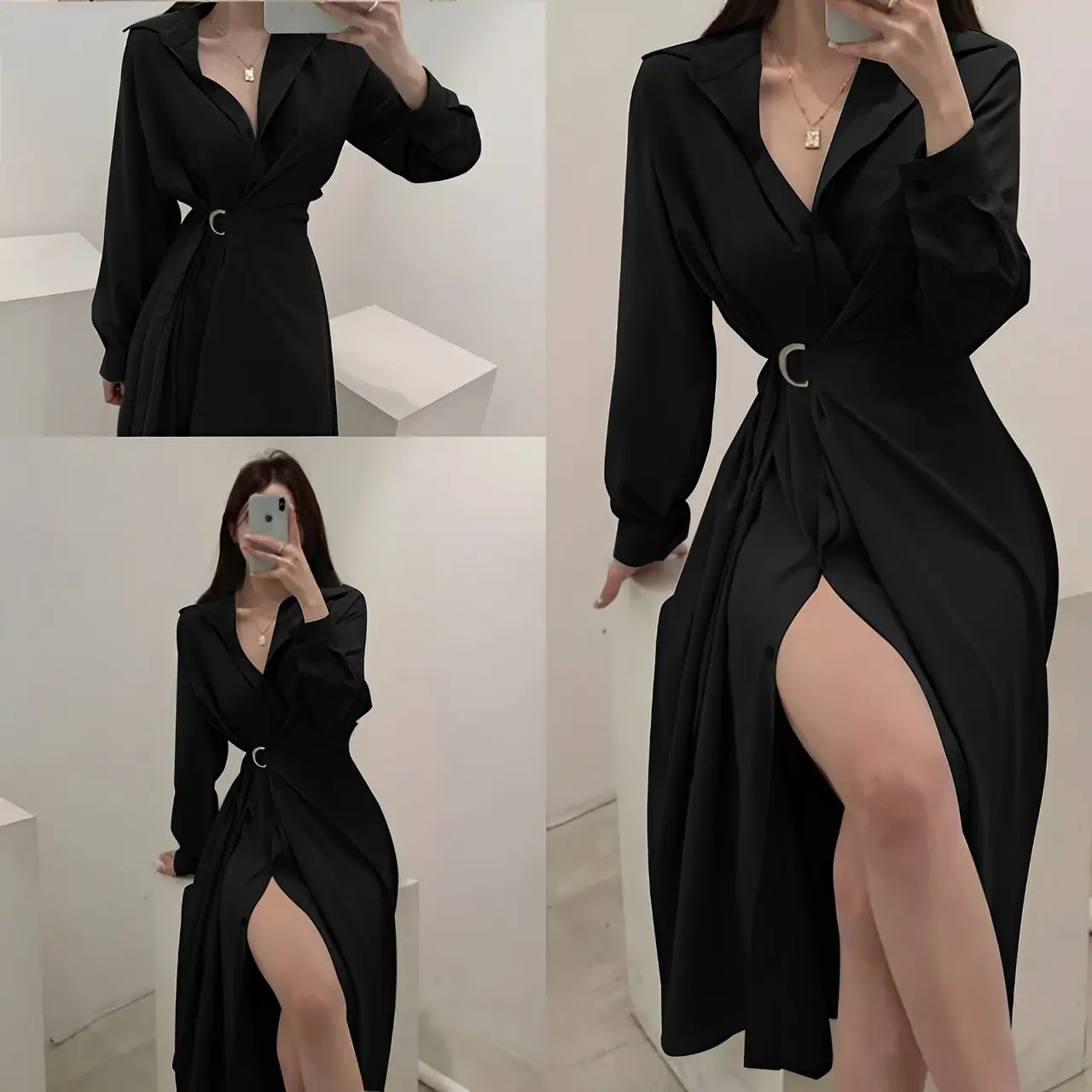 GFS Dress Venna Big Size XXXL Ld 120 cm P 110 cm B 240 gr Mosscrepe Viscose #4304