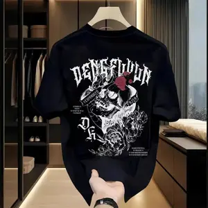 Ultra Soft Harajuku Graphic Cotton T Shirt for Summer Beach Bonfires Oversized Loose Fit Comfortable for Matching Couple Outfits at Summer Beach Bonfires​