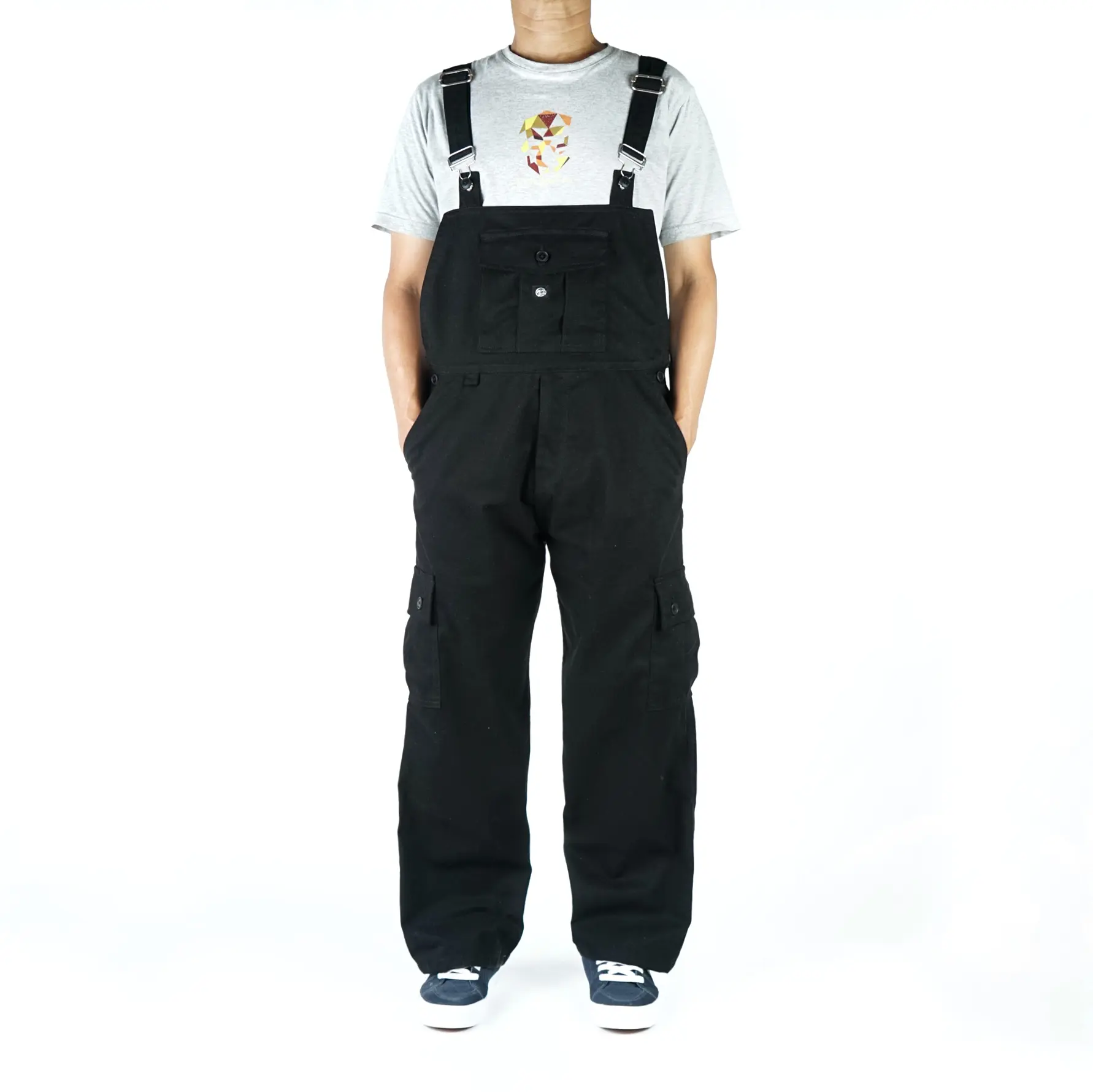 NEVERSUCK - OVERALL JUMPSUIT - CANVAS BLACK