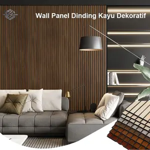 WPC Wallpanel Dinding / Wallboard Aesthetic Dekorasi Rumah Mewah / Woodpanel Dinding [290CMx30CMx1CM] Composite Echo Wood kolong  dapur  wall  panel Kayu