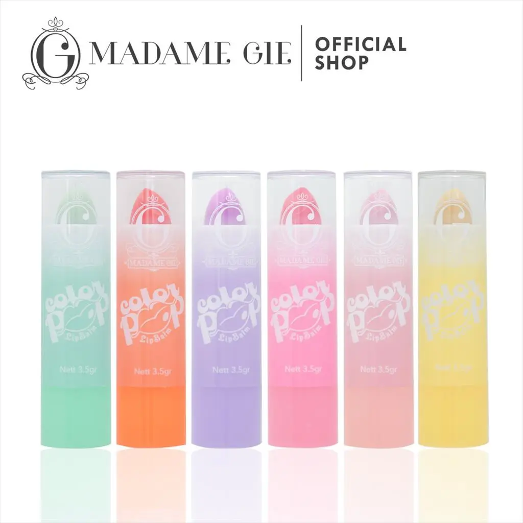 Madame Gie Color Pop Lip Balm - Make Up /pelembab bibir/lip balm/bibir kering