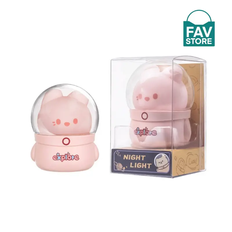 Lampu Meja Unik Aesthethic Model Astronot - Lampu Tidur Mini Aesthetic Rechargeable - Aksesoris Kamar Tidur Aesthetic 7