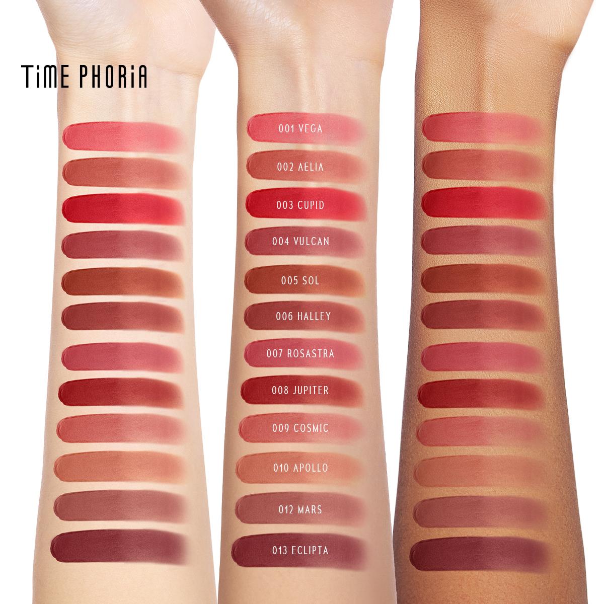 [Limited 69k!] TIME PHORIA Orbita 3-in-1 Blurring Pot Liptint Lucu Lipstik Tahan Lama Lip Cream Waterproof Gincu Anti Air Blush On Eyeshadow High Pigment Color