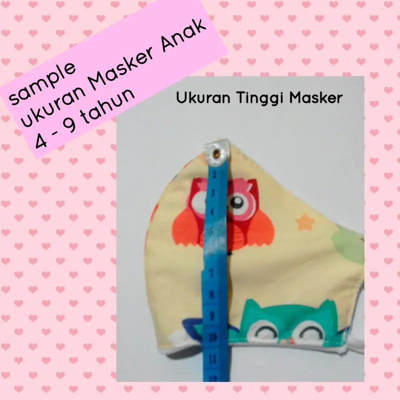 MASKER ANAK KAIN POLOS DUCKBILL EARLOOP HEADLOOP HIJAB 1