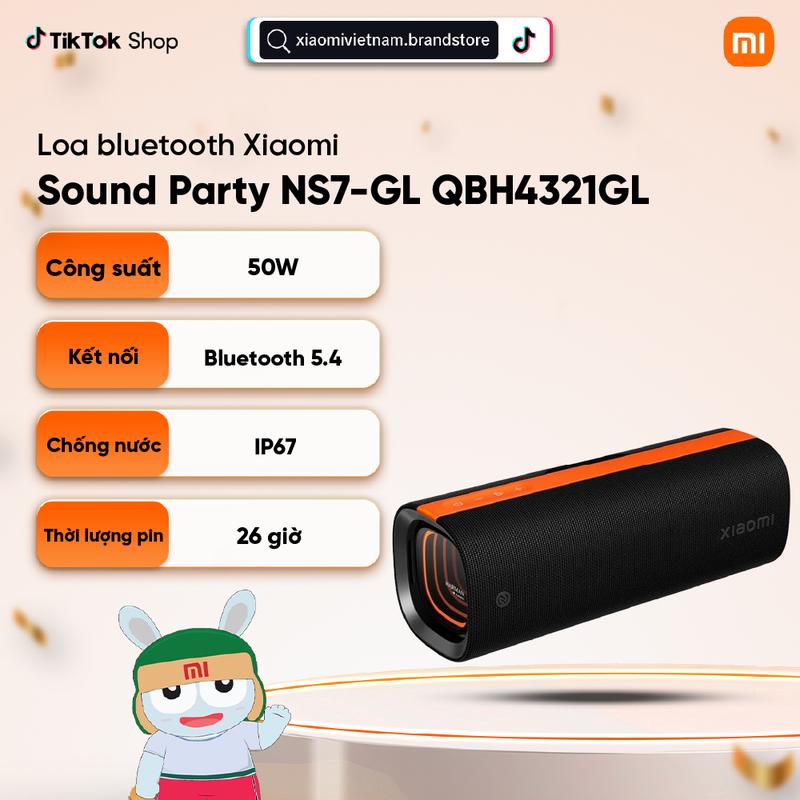  Loa bluetooth Xiaomi Sound Party NS7-GL QBH4321GL - Chất âm mạnh mẽ tới 50W - Loa tweeter 15W và woofer 35W 