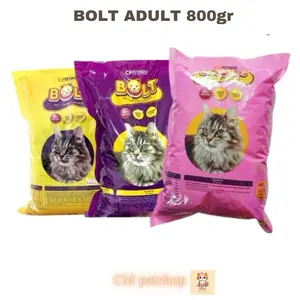PAKET 2 PCS BOLT ADULT 800gr Makanan Kering Kucing cat food pet