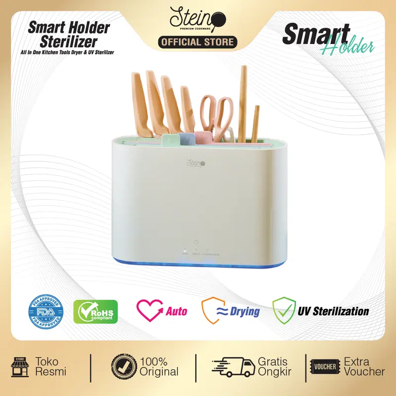 [EXCLUSIVE JORDI ONSU] STEIN Smartboard with UV Sterilizer | Alat Masak Talenan Cutting Board Sterilizer 6
