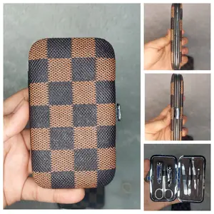 alat gunting kuku set 7 in 1 (isi 7 item 1 box) bahan stainless Nail Pinset Steel