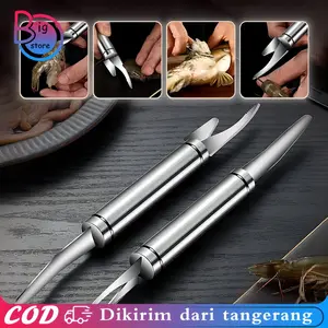 Pisau Pengupas Udang Multifungsi Bahan 304 Stainless Alat Pengupas Kulit Udang Alat Pengupas Udang Stainles