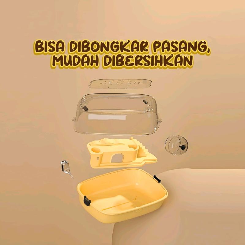 KANDANG HAMSTER 1 SET PREMIUM《MODEL OVAL》 7