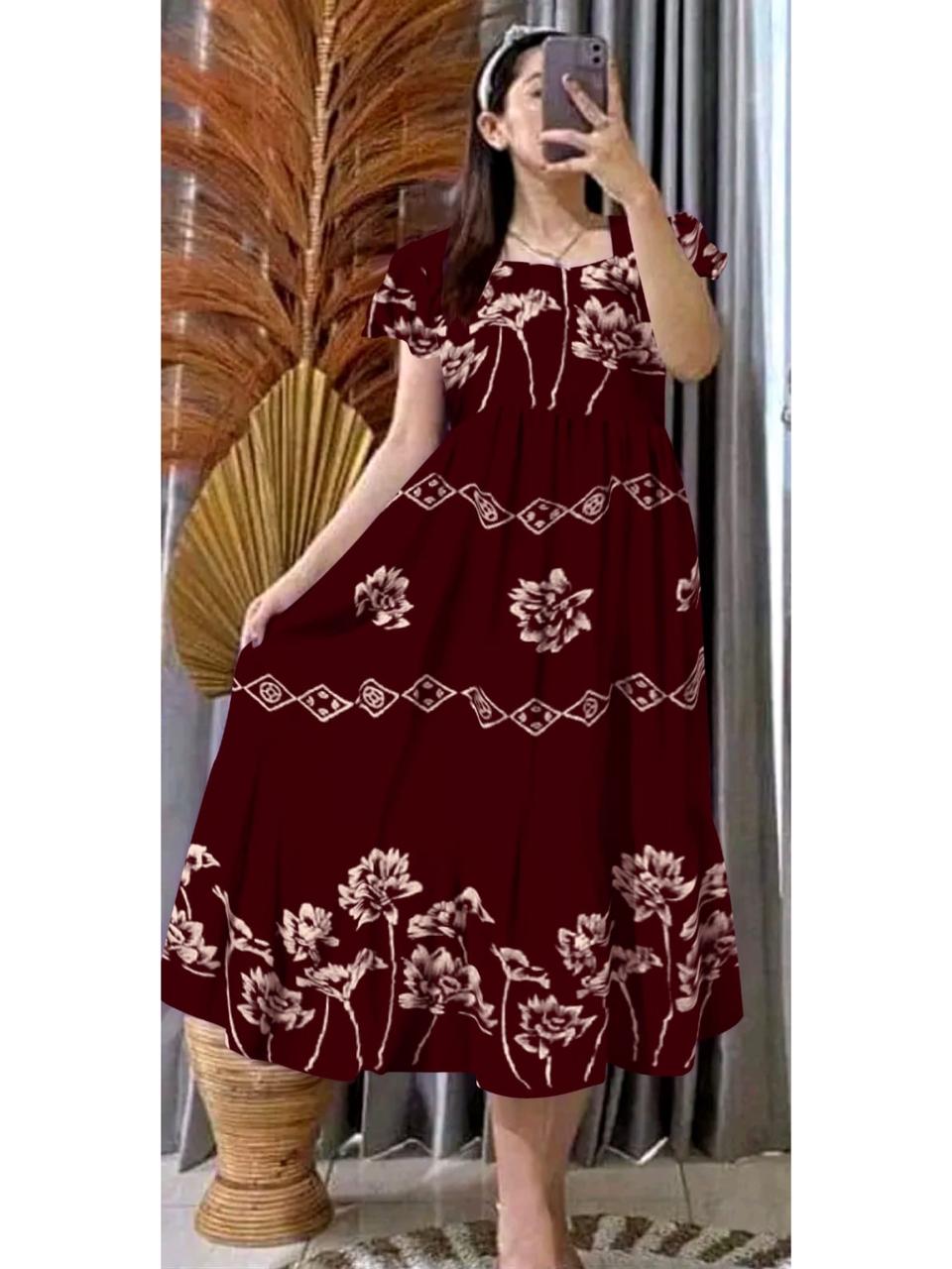 ZAHRA'S - Daster Gemoy Standar Ld 110cm Rayon Premium Kekinian Bumil Busui Friendly Motif