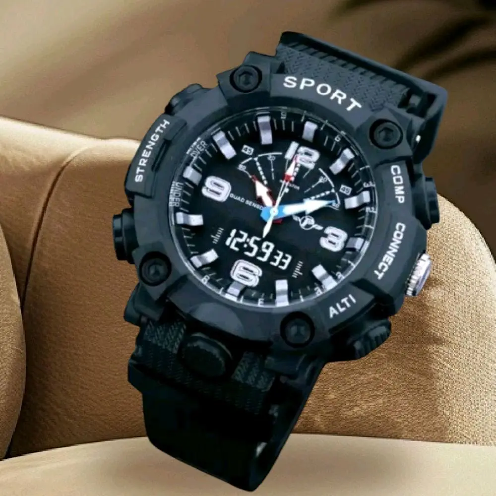 Jam Tangan Anak Pria Pilot Sport Free Gelang Analog Strap Rubber Fashion Termurah Cod