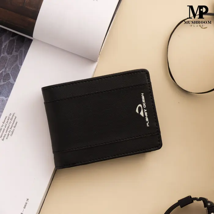 Dompet Lipat Pria Planet Ocean Hitam Original - PO02 1
