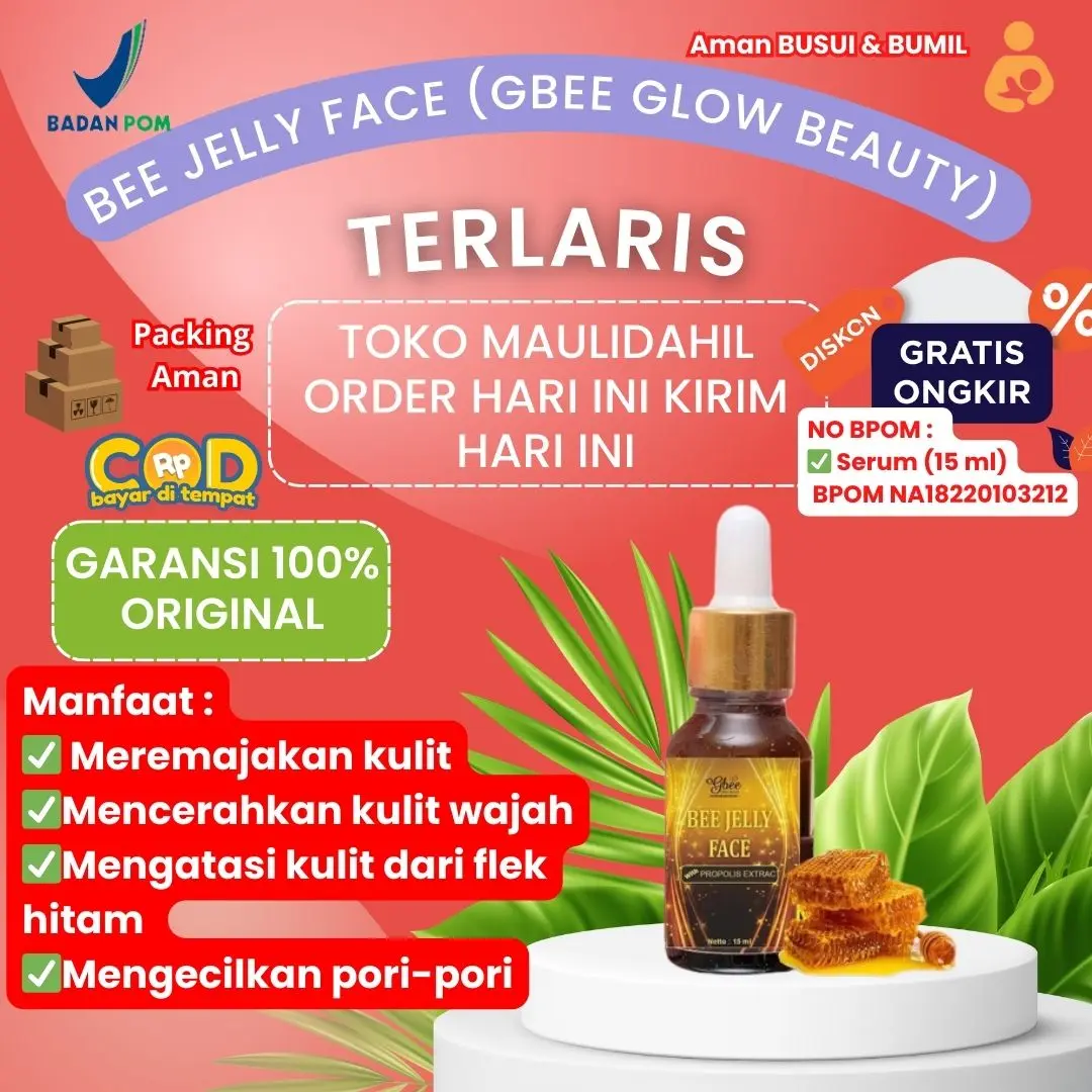 Promo Mela Serum // Bee Jelly Face Gbee Glow Beauty Mempercepat Glowing Kulit Wajah