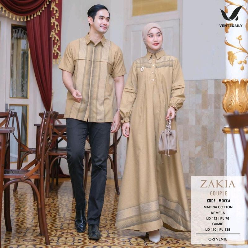 Zakia Couple set terbaru ORI Vente Setelan Pasangan 0