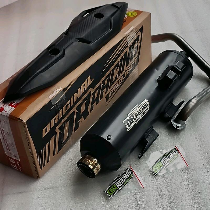 Termurah kenalpot standar racing model moncong sijiro,original DR Racing, untuk motor matic,mio,vario,beat,pcx,nmax,Scoopy, Motorcycle, Knalpot, Tabung Dudukan shijiro 2