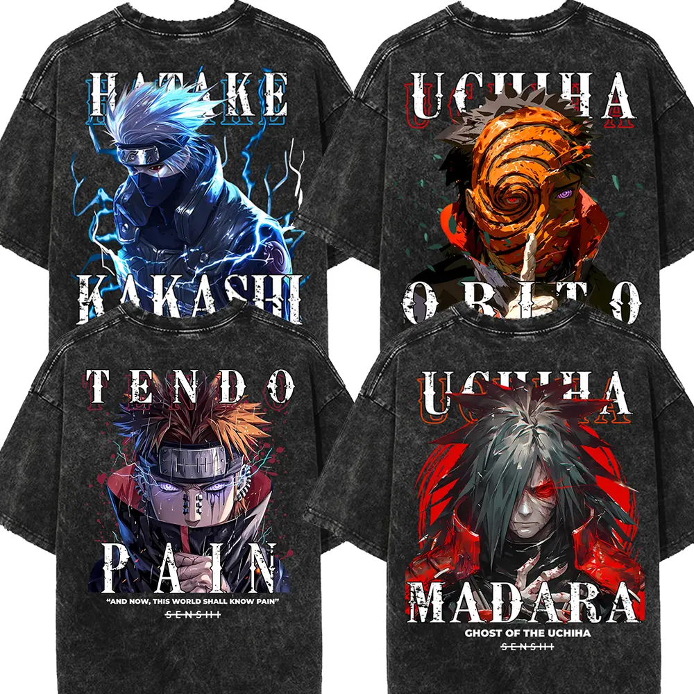 ANIME NARUTO OVERSIZED HEAVYWEIGHT VINTAGE TEES
