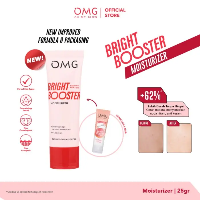 OMG Oh My Glow Bright Booster Moisturizer 25 g - Untuk Semua Jenis Kulit