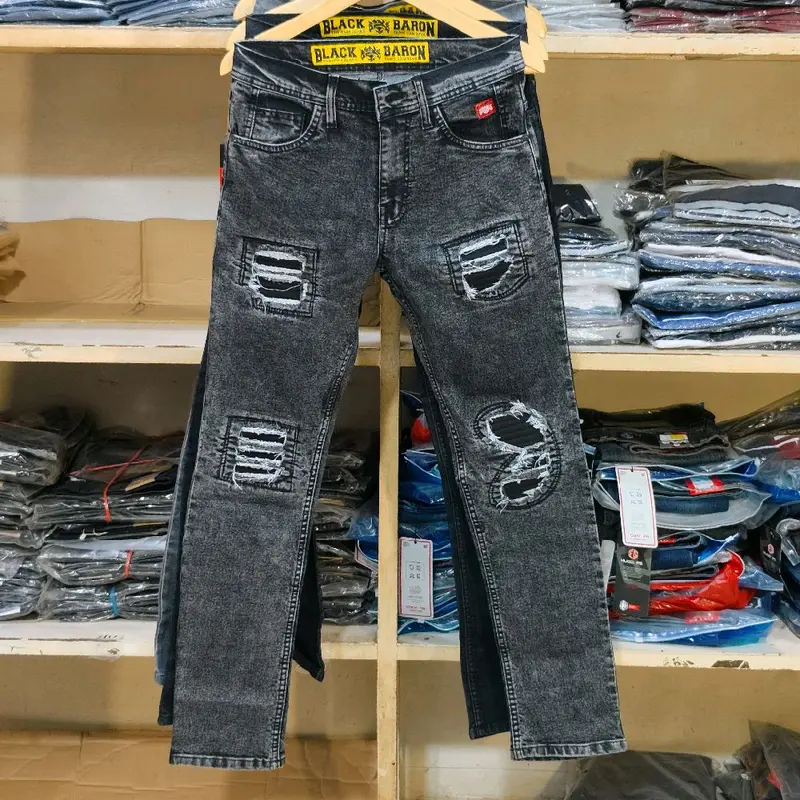 Blackbaron celana jeans sobek pria celana panjang pria model slimfit skinny bahan stret melar 0