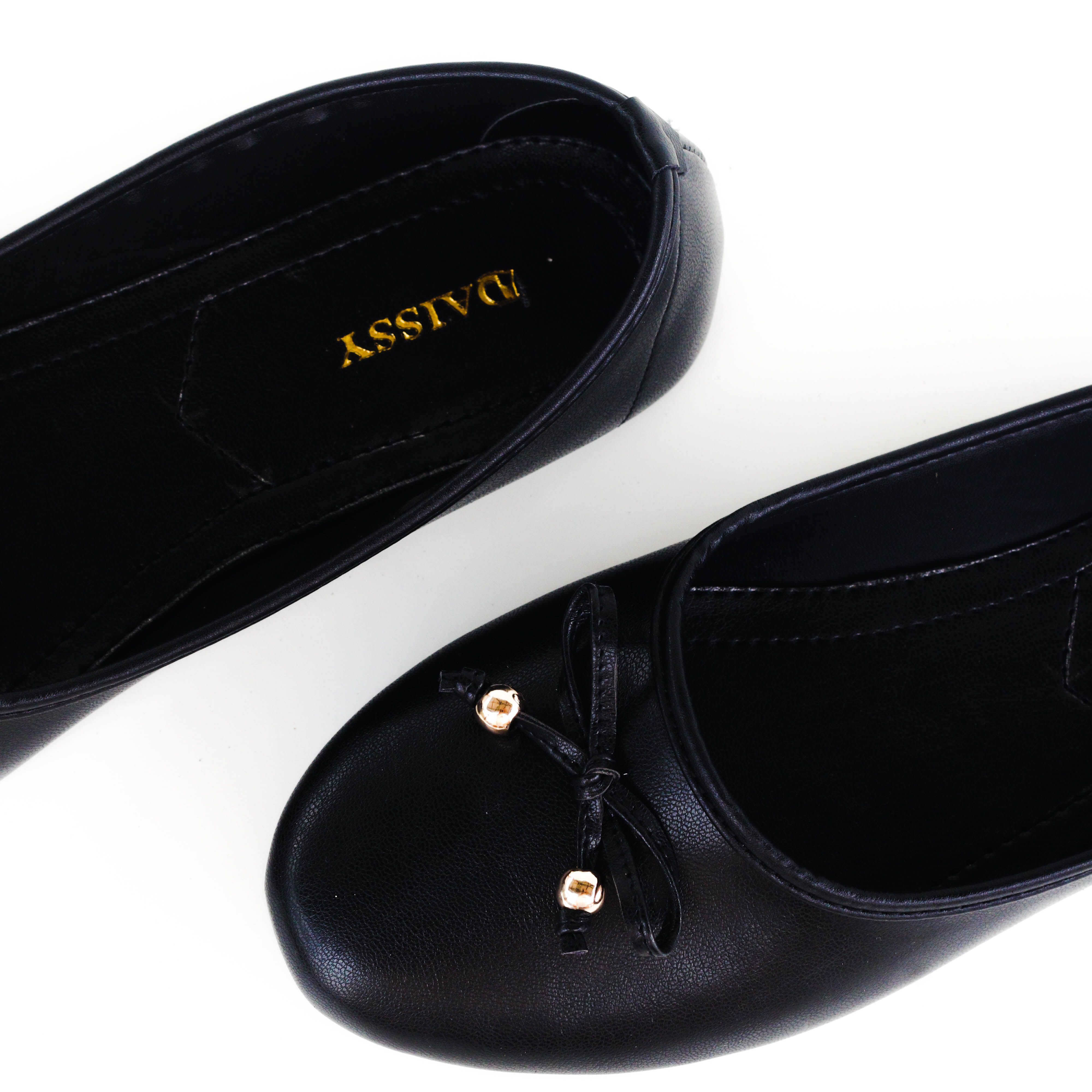 Sepatu Kerja Flatshoes Alana Wanita BigSize Hitam - DAISSY Black Sepatu Kerja Flatshoes Alana Wanita BigSize Hitam - DAISSY Black