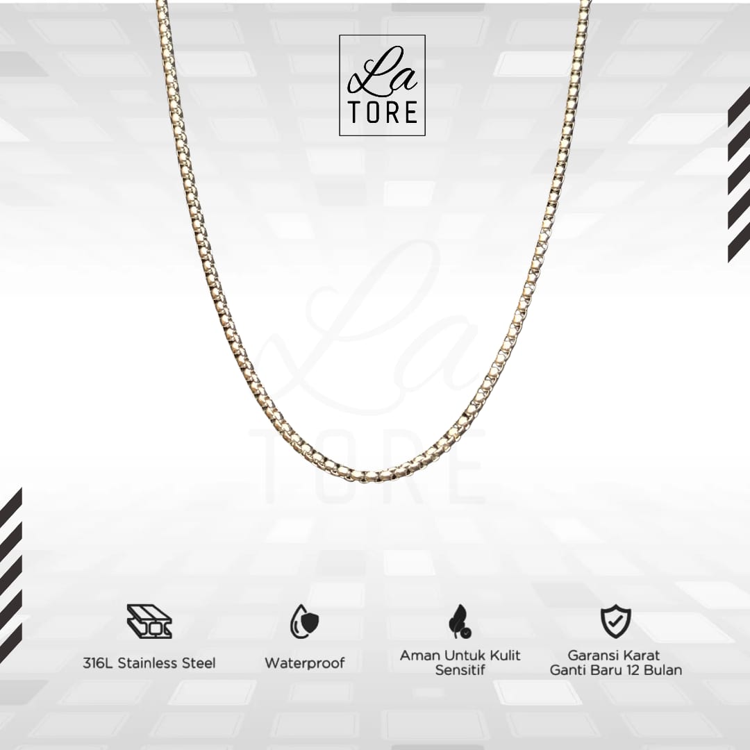 LA TORE - Ace Necklace Kalung Titanium Pria Wanita Anti Karat Terbaru Rantai Stainless LA TORE - Ace Necklace Kalung Titanium Pria Wanita Anti Karat Terbaru Rantai Stainless