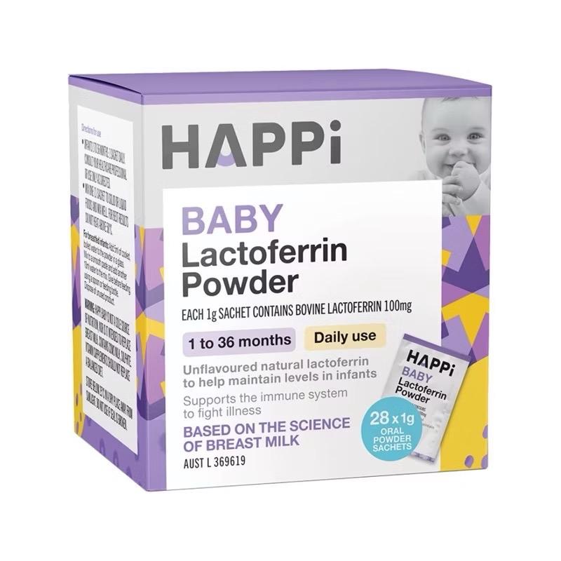 TPBS Happi Baby Lactoferrin Powder cho bé (hộp 28 gói x 1gr) - Hàng Úc