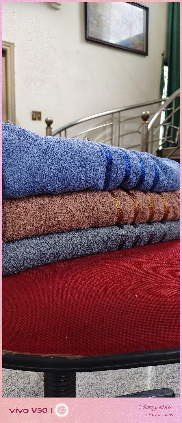 (PMR) PAKET 3 PCS HANDUK MANDI UK 70 x 140 CM 350 GR BAHAN KATUN Nyaman Adem Daya Serap Bagus Warna dan Motif Random