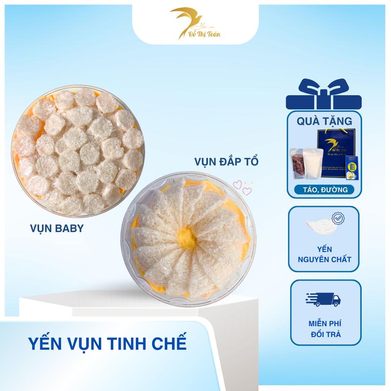 KHO DTT Yến vụn tinh chế Tặng kèm táo đỏ đường phèn túi giấy - Yến Sào Đỗ Thị Toán