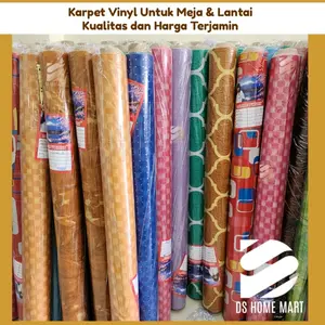karpet lantai / alas meja. ukuran 120x2 meter. Panjang 2 meter. lebar 120 cm. warna random