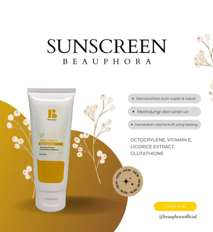 Beauphora Suncreen Daily Protect SPF30 PA+++ Sunblock 100gr 5