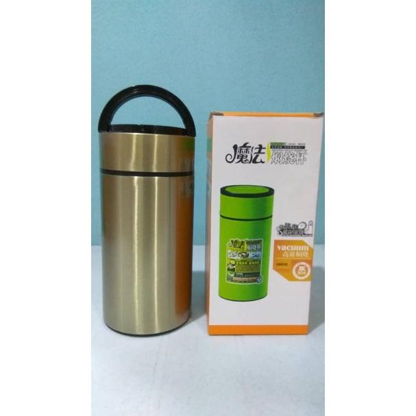1000ml Multi Function Stainless Steel Vacuum Portable Pot comes with Foldable Spoon