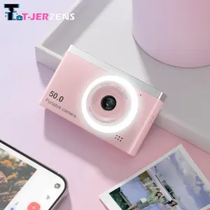【Kado Hari Raya Kekinian】Kamera portabel 50MP definisi tinggi, zoom 16x, baterai isi ulang & daya USB - Cocok untuk pembuatan Vlog, fotografi, dan penggunaan sebagai webcam - Termasuk kartu TF 32GB - Hadiah ideal untuk pemula. digicam camera