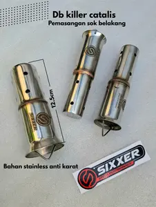DB Killer Catalytic Peredam Knalpot Katalis Universal Anti Tilang Inlet 35mm 38mm 50/51mm SIXXER MOTORCYCLE