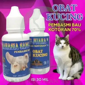 OBAT KUCING PEMBASMI BAU KOTORAN MIN 70%//VITAMIN KUCING//RAHASIA SANG JUARA (30 ml)