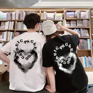KAOS COUPLE LOVE ASH / KAOS PASANGAN PREMIUM Bahan Super Lembut & Desain Kekinian Cocok untuk Pria dan Wanita Model Unisex Nyamarekcjtftea